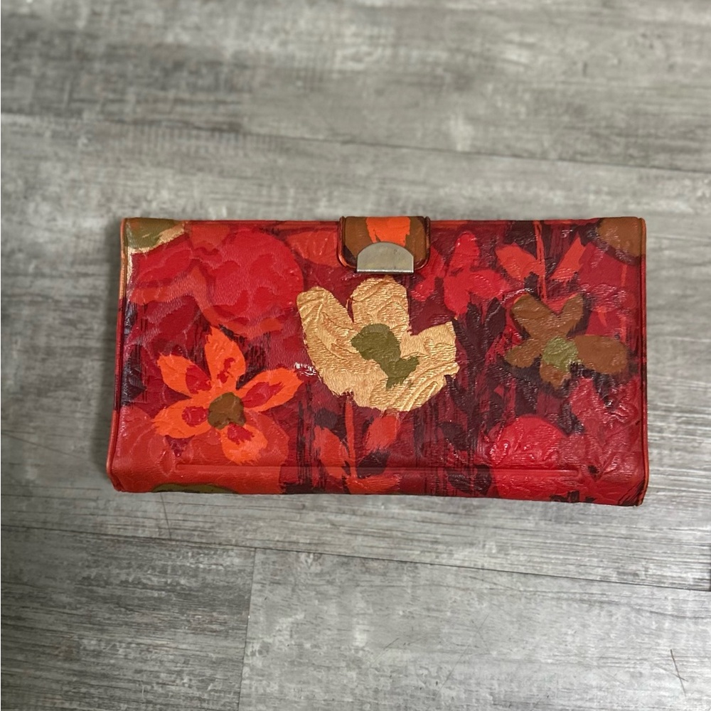 Vintage 1970’s Floral Red Wallet